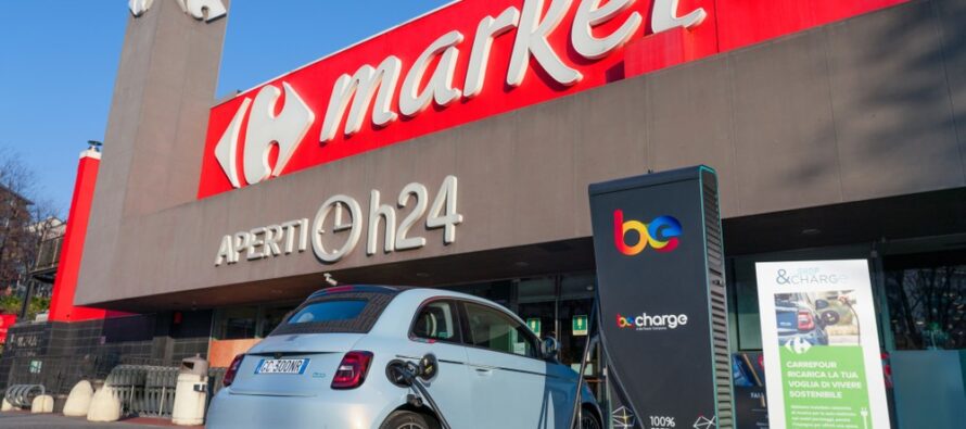 Carrefour, FCA e Be Charge: la ricarica delle auto elettriche